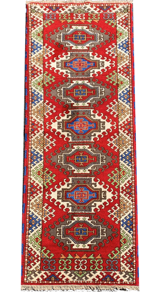 82143 Tapete Passadeira Kazak - Indiano 2,52 x 0,85 = 2,14