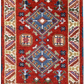 83009 Tapete Kazak - Indiano 0,89 X 0,62 = 0,55