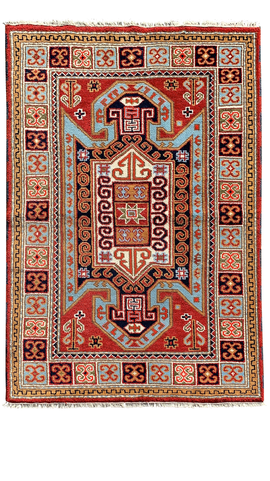 85551 Tapete Kazak - Indiano 1,98 X 1,35 = 2,67